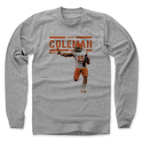 Mens Long Sleeve Heather Gray