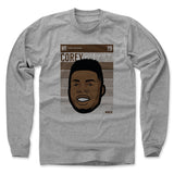 Mens Long Sleeve Heather Gray
