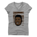 Womens Women's V-Neck Athletic Gray