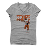 Womens Women's V-Neck Athletic Gray