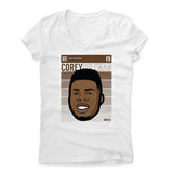 Womens Women's V-Neck White